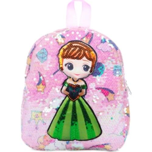 Reversible Sequin School Backpack Lightweight Little Kid Book Bag for Preschool Kindergarten Elementary