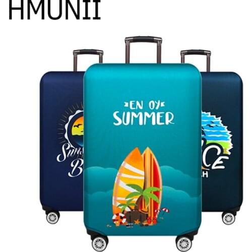 HMUNII Travel Luggage Cover Spandex Suitcase Protective Elastic Protector Bag Washable Stretch Anti-scratch Fits 18-32 Inch