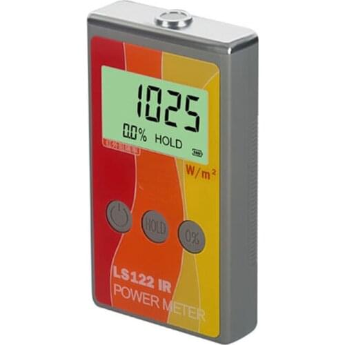Free Shipping IR Solar Power Meter Digital Infrared Radiation luminance Detector IR Power Meter 1000-1700nm IR Rejection