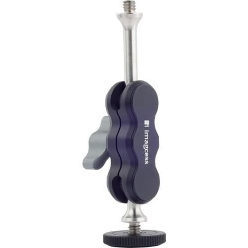 IMAGCESS Universal External Arm 1/4 Screw can be mount on Tripod flash light microphone phone clip holder