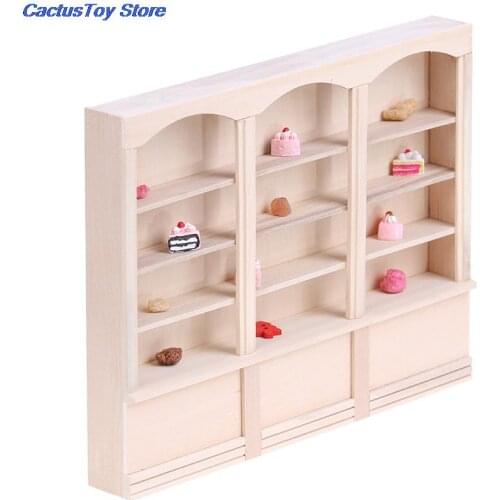 MYPANDA / 1/12 Dollhouse Miniature Bookcase Display Shelf Modern Style White and Red Color Available
