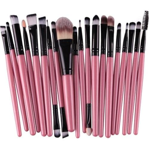 20Pcs Eye Makeup Brushes Set Eyeliner Eyelash Lip Eye Shadow Foundation Brushes Powder Make Up Cosmetic Beauty Tool Kit