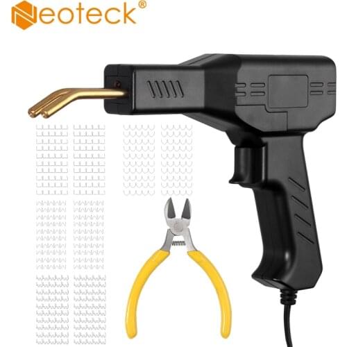 Neoteck 50W Plastic Welding Machine Hot Stapler Plastic Welding Machine Handy Hot Staple Gun Car Bumper Repair Kit Pliers