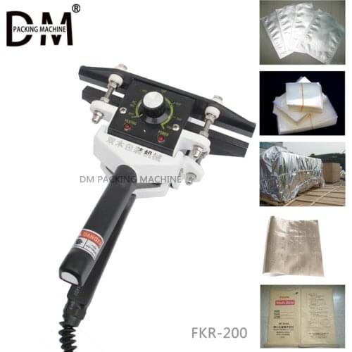 FKR-200 Direct-heat Pliers sealing machine handheld electric composite Aluminum foil kraft paper packing sealer packer