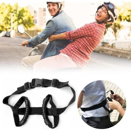 2021 Motorcycle Safety Belt Rear Seat Passenger Grip Grab Handle Non-slip Strap With Handle For Children