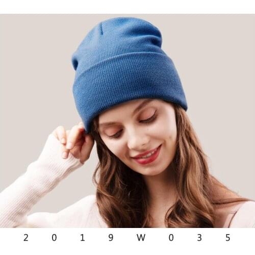 Beanie Hat for Women Men Winter Hat Knitted Autumn Skullies Hat Unisex Ladies Warm Bonnet Cap Korean Black Red Cap