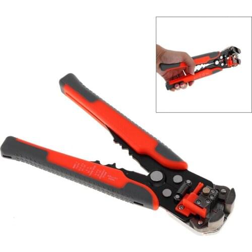 Wire Stripping Pliers 0.2-6.0mm Multifunctional Carbon Steel Automatic Crimping Pliers Disassemble Tool with CR-V Head