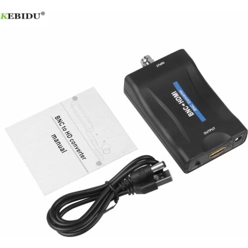 Kebidu HD 1080P/720P Video Adapter BNC To HDMI-compatible Converter Display Video Conversor For HD TV DVD Box with USB Cable