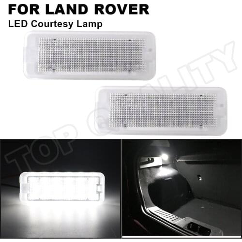 2Pcs Clear Car LED Courtesy Lamp For LAND ROVER Freelander 98-06 Door Light Footwell Lamp car accessories