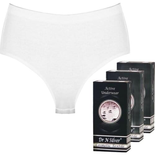 3pr.DrNSilver WOMAN PANTİES With Silver Particless Anti bacteri, Anti-fungal, Healthy, 85 Cotton, comfortable, Underwear