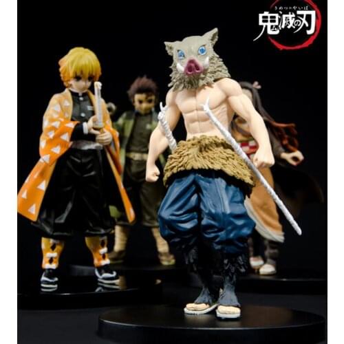 12 Style Anime Demon Slayer: Kimetsu no Yaiba Kamado Tanjirou Kamado Nezuko Statue Figure Model Toys with Package