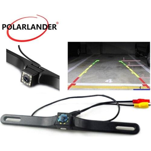 Big sale HD CCD Night Vision Car Rear View Camera Waterproof Backup Reverse Camera With 8 LED Lights