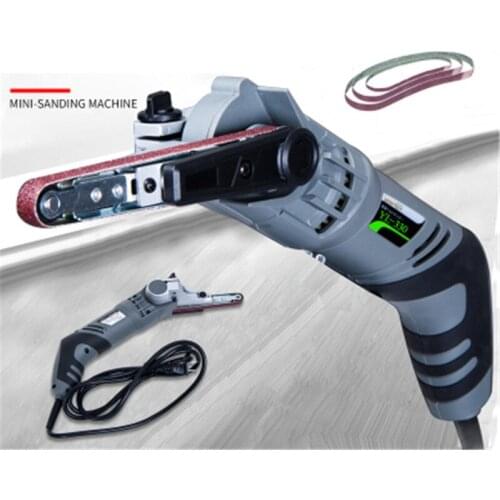 Mini Belt Machine Sand Molding Family Small Sandpaper Machine Polisher Belt Machine 220V Polishing Rust Removal Polishing Toos
