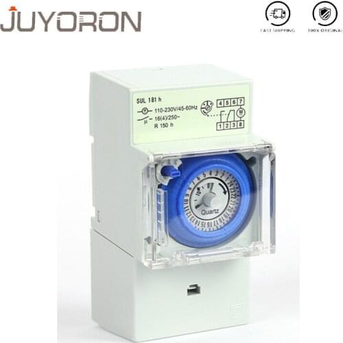 SUL181H Mechanical Timer Switch 220V 16A 24H 8 Settings Manual/Auto Controller