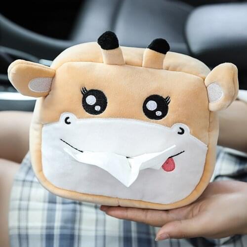 Cartoon Car Towel Box Car Armrest Box Paper Towel Box Car Seat Back Drawer Multifunction Car Tissue Holder Accesorios Para Auto