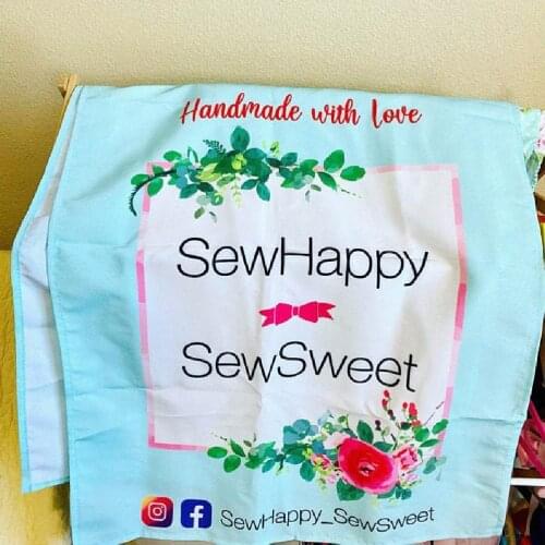 Custom Table Runner, Personalized with your Message and Logo, Craft show table runner, customzed logo runner Multiple sizes Avai