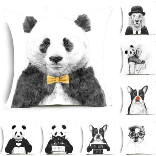 Nordic ins wind animal portrait series pillow cushion living room