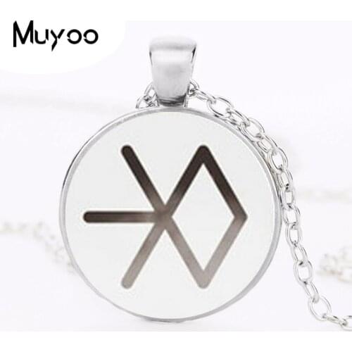New Fashion Star EXO Necklace Star EXO Pendant Fans Gifts Glass Photo Pendant Necklace HZ1
