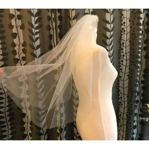 One Layer Veil White/Ivory Wedding Veil Womens Wedding Veil Elbow Bridal Veil Short Veil With Comb