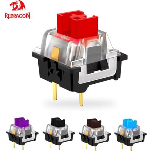 REDRAGON SMD RGB MX switch 3Pin Clicky Linear Tactile silent red blue Black Brown Purple Switche For Backlit Mechanical keyboard