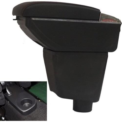 For Renault Clio Captur Armrest box central Store content box with cup holder ashtray with USB interface
