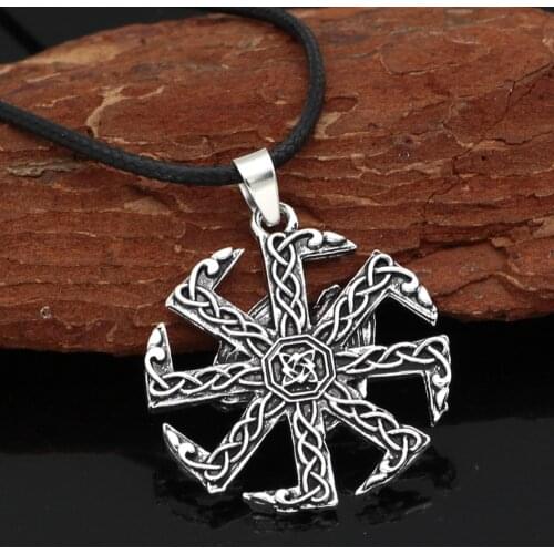 Kolovrat knot amulet slavs pendant necklace