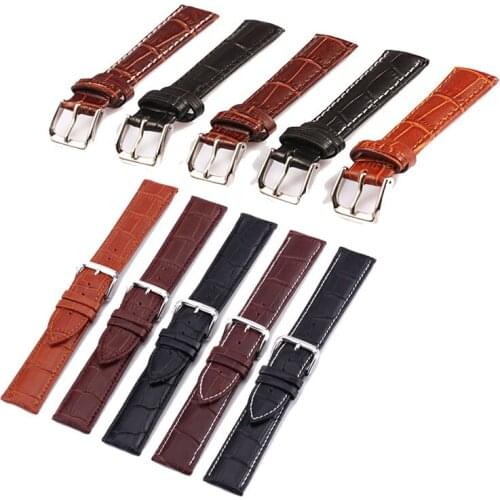 Crocodile Print Popular Watchbands 1PC High Quality 12-24mm Watch Accessories Straps Leather Watch Band Hot Sale High Quality