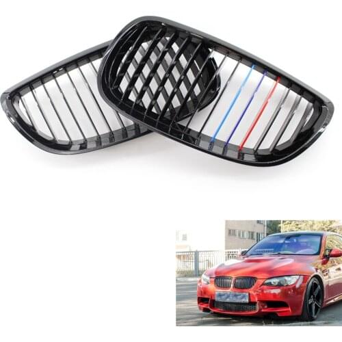Gloss Black Kidney Grill Grille for BMW E92 E93 3 Series Coupe Cabriolet New