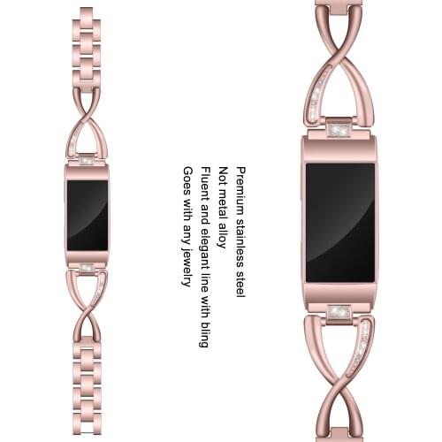 Rhinestone Strap For Fitbit Charge 3 band Metal Strap Stainless Steel strap Replaceable Bracelet For fitbit charge 4 watch Band