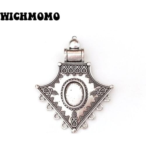 New 1 Pieces Multi-hole Zinc Alloy Big Geometric Connectors Linker with Groove Diy Jewelry Necklace Accessories PJ282