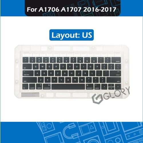 10set/Lot for Macbook Pro Retina 13" 15" A1706 A1707 Keycaps Key cap US Layout Complete set Replacement 2016 2017 Year