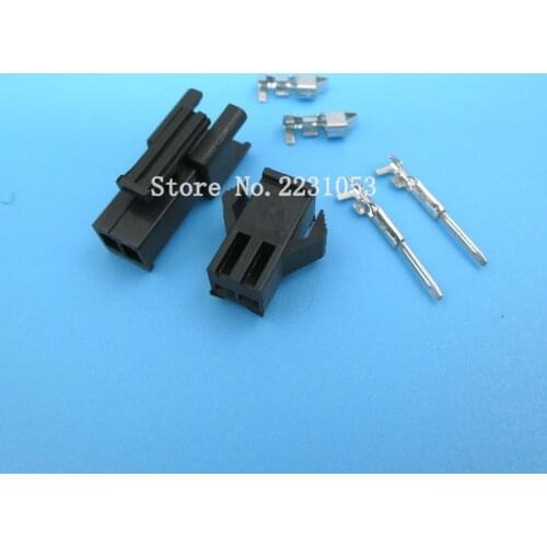 10 Sets SM-2.54mm Pitch 2p Female and Male Header Connectors Adaptor Plug SM2.54-2P SM-2P