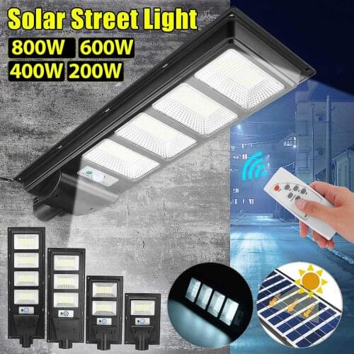 200W/400W/600W/800W LED Solar Lamp Solar Wall Light Powered Sunlight Radar PIR Motion Sensor Street Light for Garden Outdoor