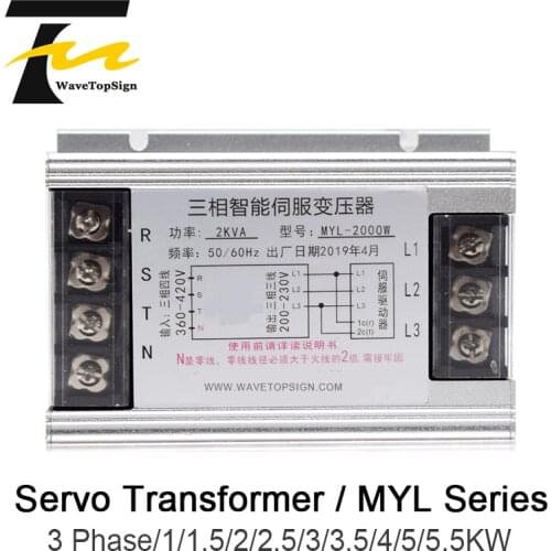 3 Phase Intelligent Servo Transformer MYL-1000 1KW 5.5KW Input voltage 3 Phase 4 Wire 360V-420V Suitable For Servo Drivers