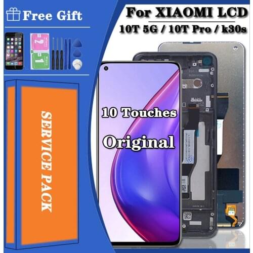 Original For Xiaomi Mi 10T Pro LCD M2007J3 Touch Screen Display Digitizer Assambly For Xiaomi Mi 10T 5G LCD Redmi k30s LCD