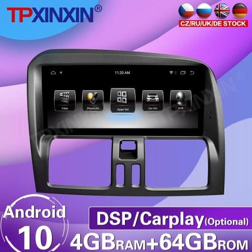 64G For Volvo XC60 2009-2017 Android 10 Car Touch HD Screen Radio Tape Recorder Video Multimedia Player GPS Navigation Carplay