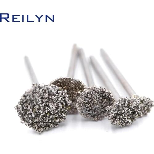 Shank 3mm #46 coarse grade Emergy diamond abrasive bits 10mm/16mm peeling needle H type die grinder/dremel/rotary tools