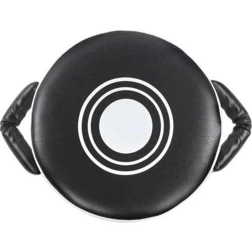 PU Boxing Shield Target Big Sanda Round Heavy Fighting Training Chest Protection Target Taekwondo Foot Punching Curve Focus Pad