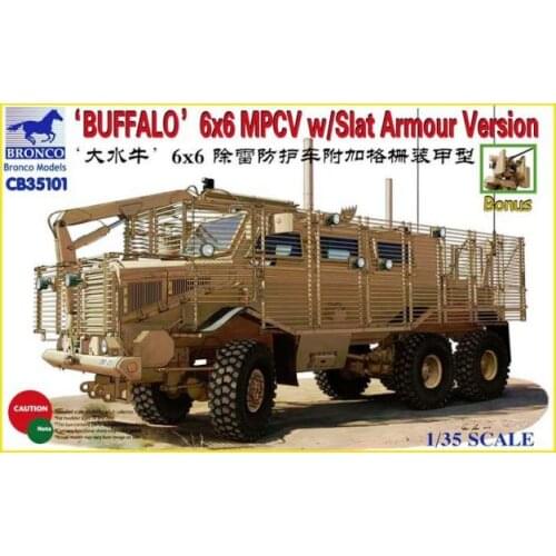 BRONCO CB35101 1/35 Buffalo 6x6 MPCV w/Slat Armour Version