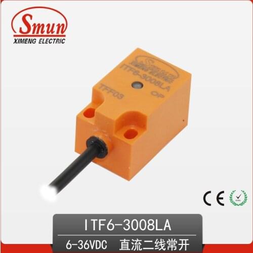 8mm detection distance flush type DC 6~36v two-wire system NO inductive proximity sensor