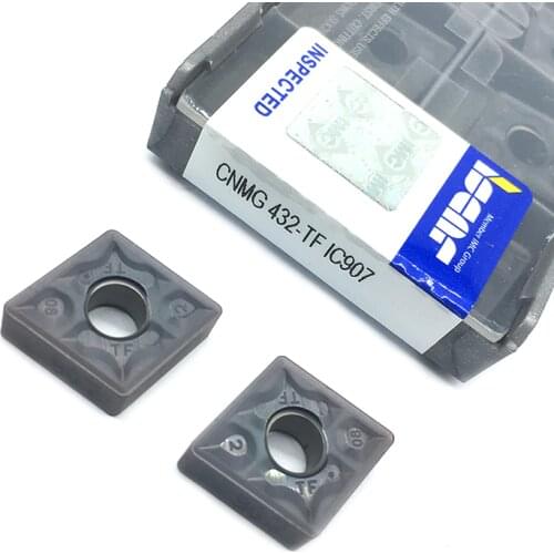 10PCS CNMG120408 TF IC907 IC908 External Turning Tools CNMG 120408 Carbide Insert Lathe Cutter Tool Turning Insert