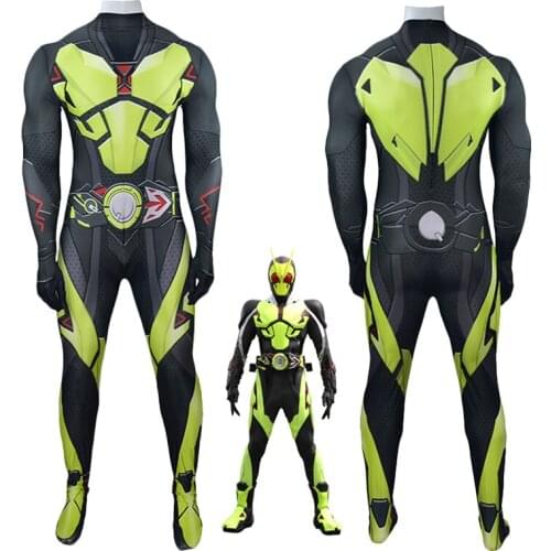 Japan Anime Kamen Rider Zero-One Cosplay Costume Zentai Bodysuit Masked Rider Rising Hopper Unisex Halloween Spandex Jumpsuits