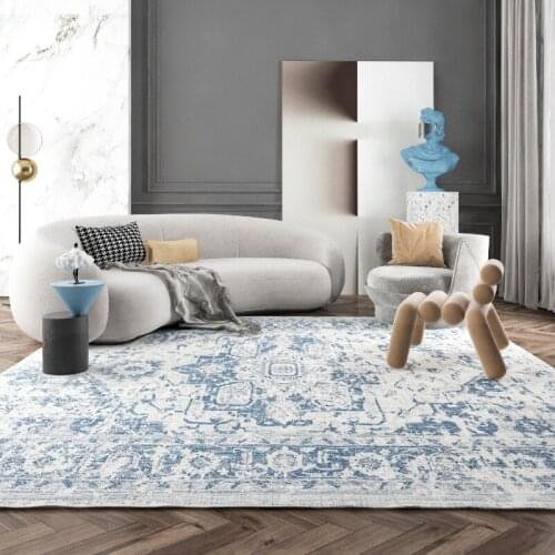 Chenille Concise Carpet For Living Room Hairless Light Luxury Bedroom Rug Easy Clean Coffee Table Mat Decor Bedside Blanket