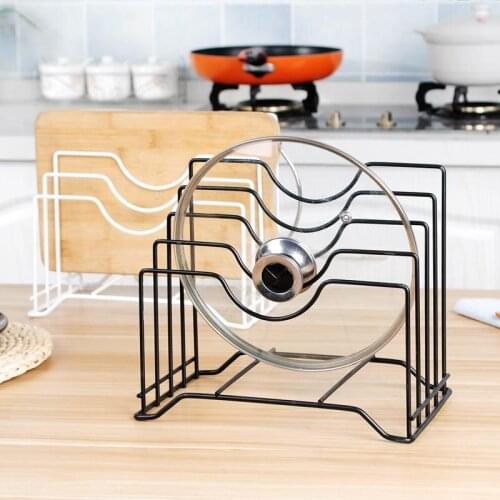 Kitchen Drain Shelf Rack Cutting Board Organizer Drainer Pot Stand Rack with 4 Shelves
