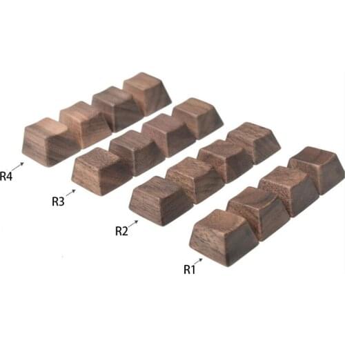 Mechanical Keyboard MX Black Walnut Solid Wood Personality Keycap OEM Wood Material WASD Arrow Keys Enter Space