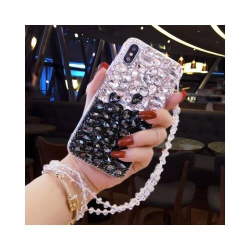 Bling Rhinestone Crystal Diamond Fox and Soft Back Phone Case Cover For Huawei Honor 9 10 20 Lite V10 V20 7X 8X 9X Nova3 4 Case