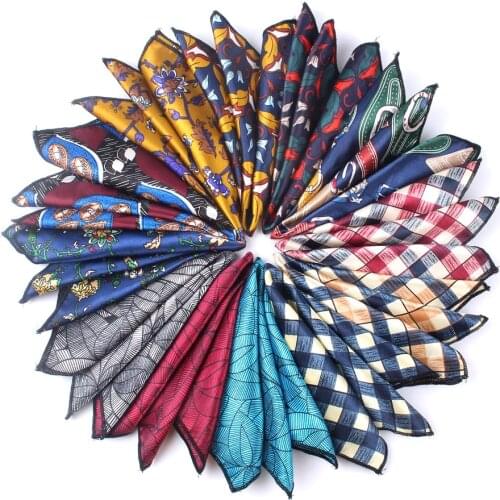 Men Pocket Square Floral Handkerchief For Suits 23cm*23cm Hankies For Men Women Brand Suits Pocket Towel Hanky