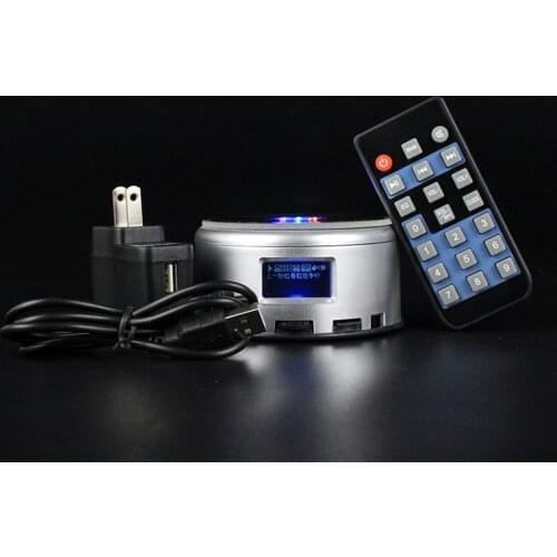 Bluetooth Music Player with screen Display Luminous Mulity Color LED light Lamp Base for Cocktail Bar Decoration