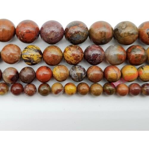 Natural China Warring States Period Red Jaspers Round Stone Beads For Jewelry Making DIY Bracelet Necklace 6 8 10 12mm