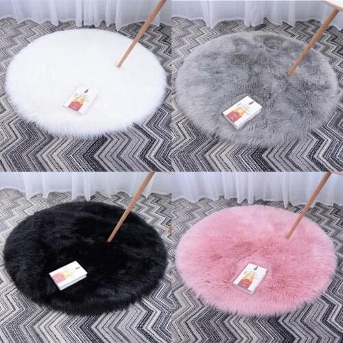 Super soft faux sheepskin carpet bedroom floor plush rug bedroom bedside carpet window decoration carpet children crawling rug